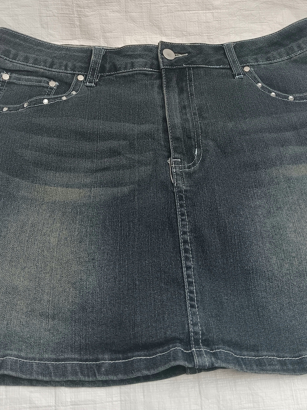 Romwe brand , denim skorts in faded classic black